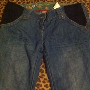 Maternity wide leg jeans