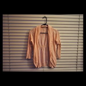 Peach cardigan
