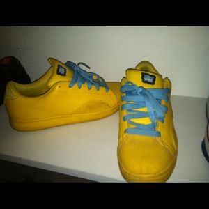 All yellow ice cream shoes