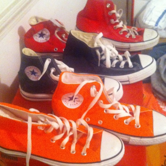 Orange 7. red 6 & black 7 converse....NO TRADES