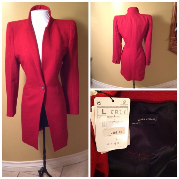 Zara - red trench coat