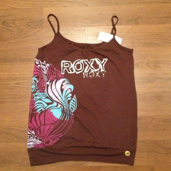 Roxy brown tank top