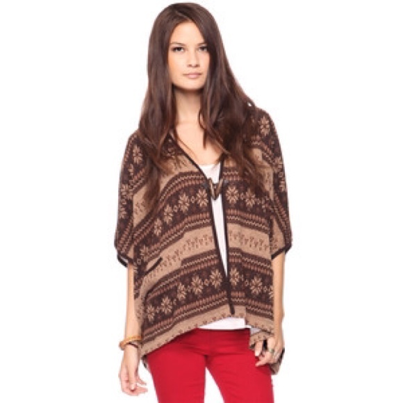 Hooded oversized cardigan