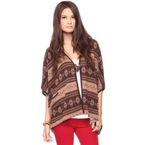 Hooded oversized cardigan