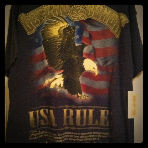 US RULE..FREEDOM TEE ..**GIFTED**