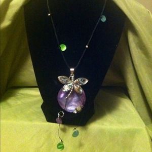 !!BUNDLED 4 Pushpop Dragonfly In Paradise Necklace