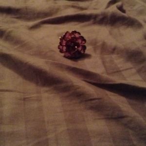 Beautiful adjustable flower ring
