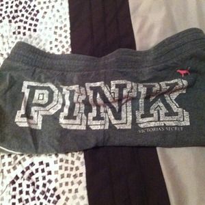 VS pink cotton grey short shorts