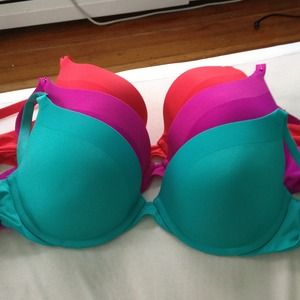 Three Victoria's Secret Biofit Bras 34D