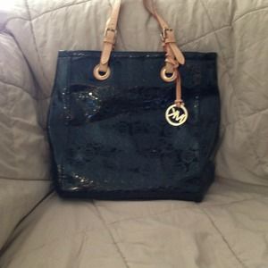 Black leather Micheal Kors bag