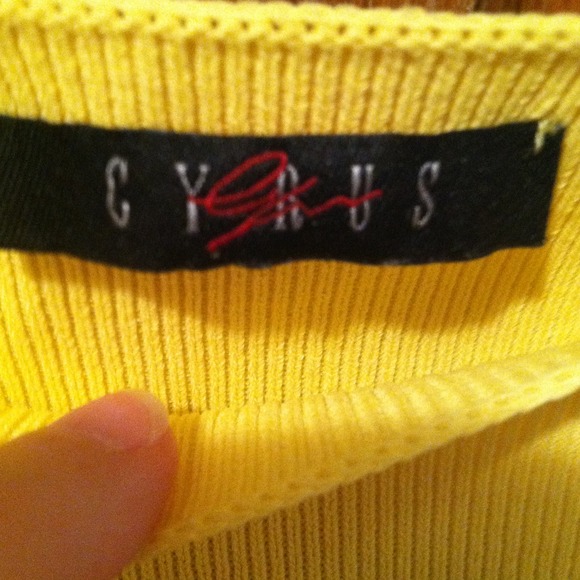 Yellow Cyrus boutique Shirt - Picture 2 of 3