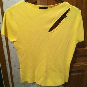 Yellow Cyrus boutique Shirt