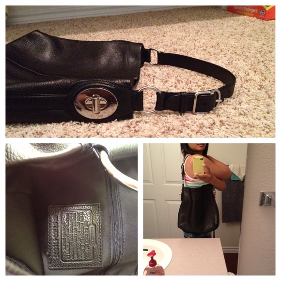 All leather hobo bag