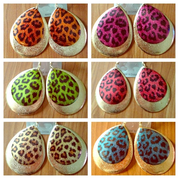 Cheetah earrings