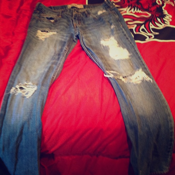 Ripped Hollister jeans