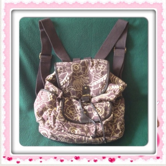 ✅SALE✅ 🌻Cute Brown Fabric Backpack🌻