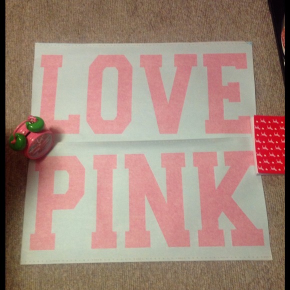 Victorias secret LOVE PINK vinyl decal lettering