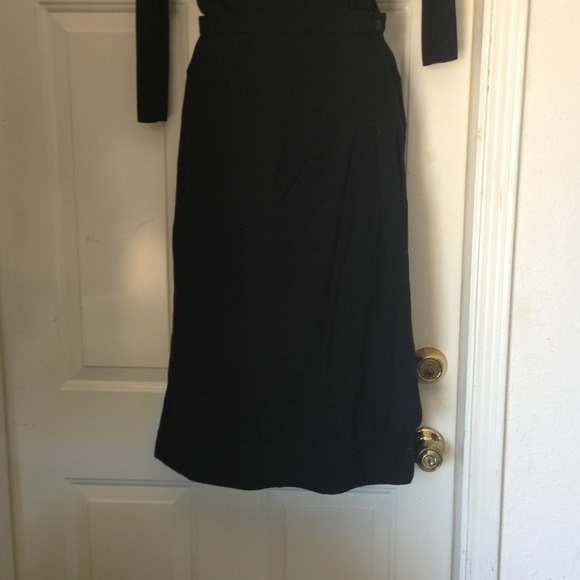 Jaeger Skirts Jaeger Wool Skirt With Pleated Front Design Poshmark