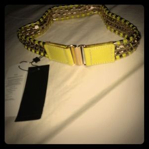 Neon pastel green bcbg belt