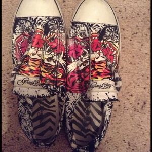 🔴🔴🔴TRADED!!!Ed hardy slip on shoes!🔴🔴🔴