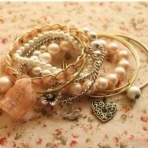 Vintage Inspired Charm Bracelet Set