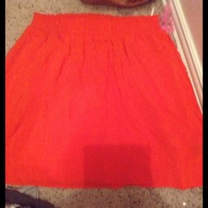 Coral colored skirt!