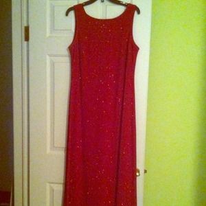 Red sparkle dress