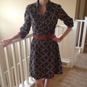 Blue Anthropologie dress reserved for @kannewguy