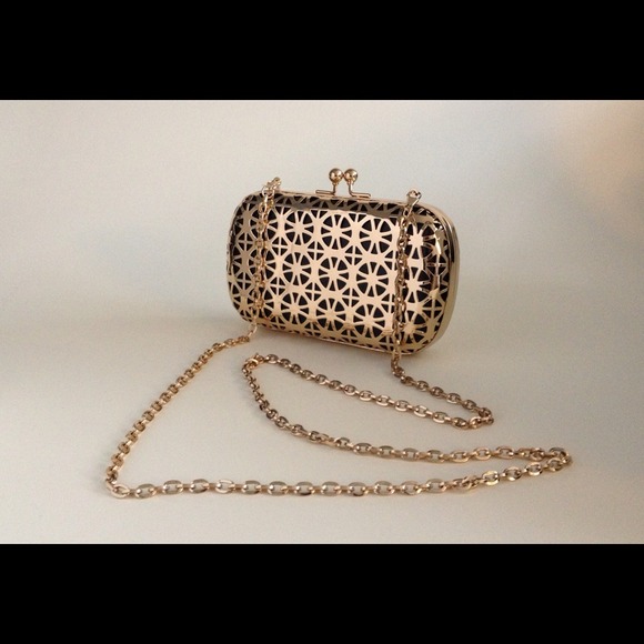 HOST PICK 🎉🎊🎉🎊NWT Gold metal clutch - 1 left! - Picture 2 of 4