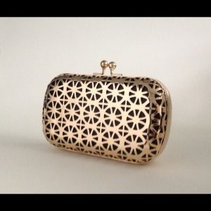 HOST PICK 🎉🎊🎉🎊NWT Gold metal clutch - 1 left!