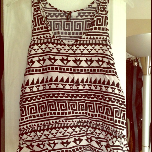 Tribal print tank
