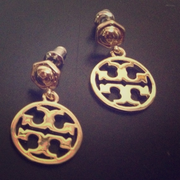 Circle logo earrings