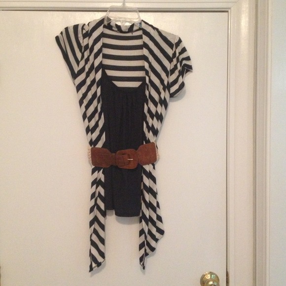 Blue and off white shirt
