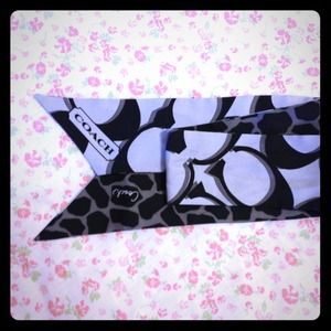 Coach bag/ ponytail scarf
