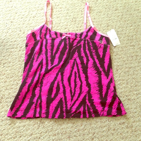 NWT pink zebra tank