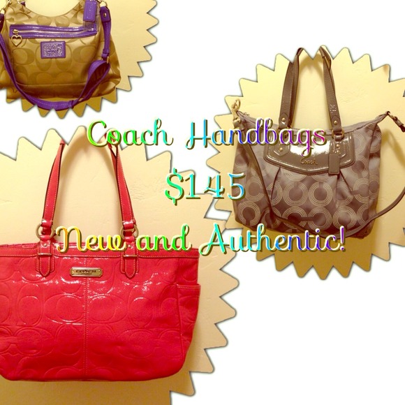 Check my closet for 💯authentic Coach handbags