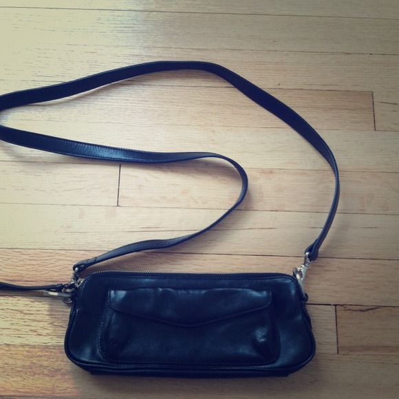 Latico Black Leather cross body bag