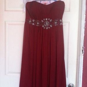 Burgundy all occasion gown