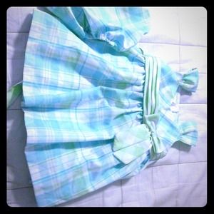SOLD-bundle-Green, blue and white checkered dress