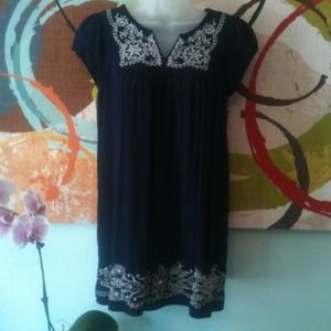 Navy and white shirt