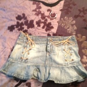 Guess jean skirt