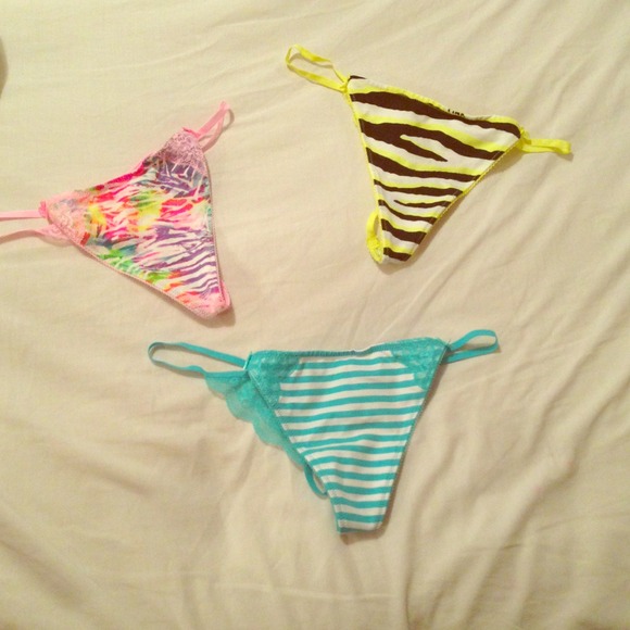 3 Victoria secret thongs