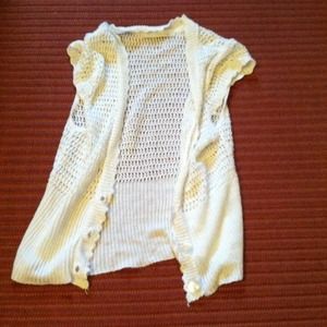 White cardigan from Charlotte Russe