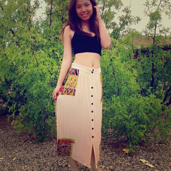🌙RESERVED🌙Vintage Tribal Maxi Skirt