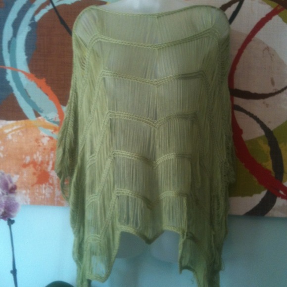 ---SOLD---NWOT sage green cover shirt