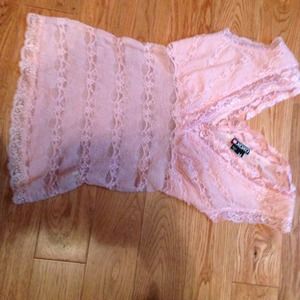 Xoxo pink lace dress top