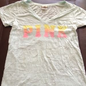 VS Pink short sleeved top. Kind of sheer. Small.