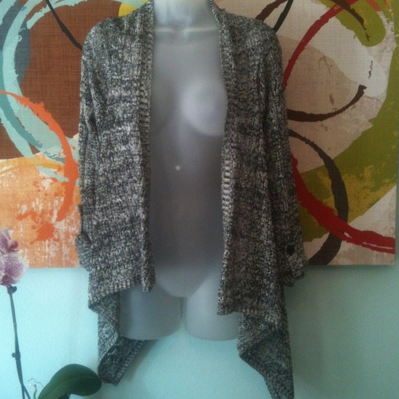 NWOT black and grey cardigan