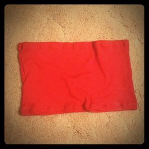 Bright cherry red tube top!