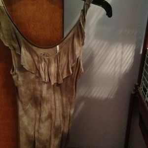 Guess tank top. Green faded tie die